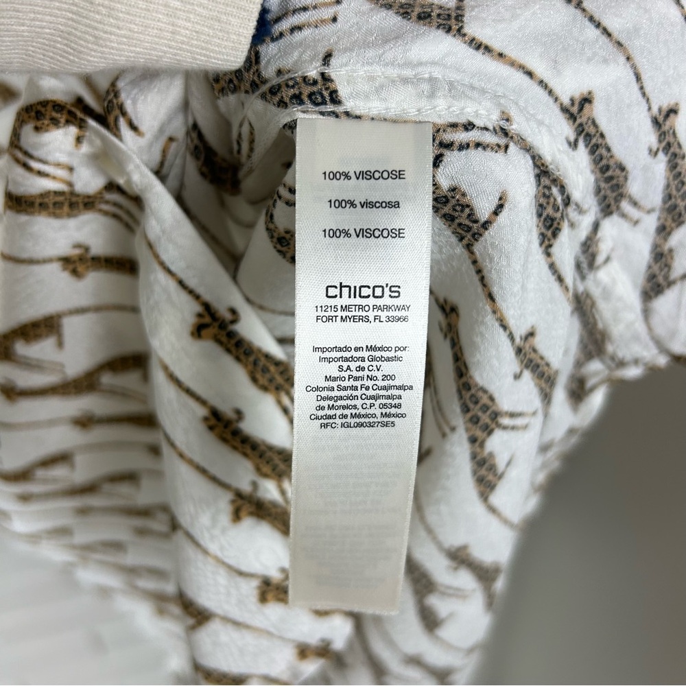Chico’s Leopard Animal Patterned Button Down Shir… - image 9